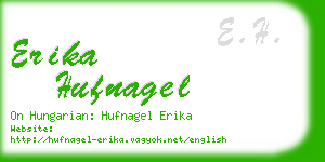 erika hufnagel business card